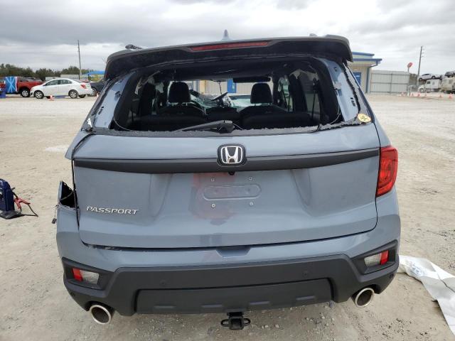 5FNYF7H54NB004460 - 2022 HONDA PASSPORT EXL BLUE photo 6