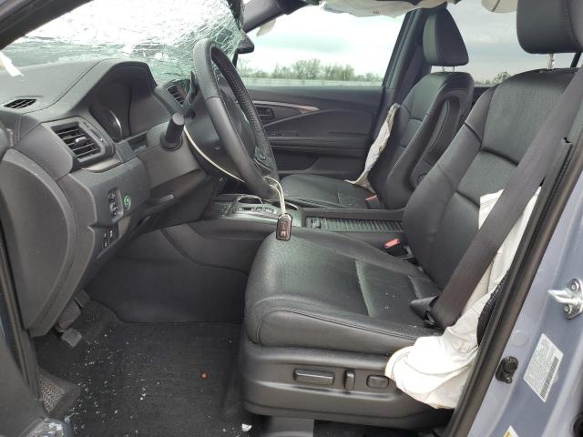 5FNYF7H54NB004460 - 2022 HONDA PASSPORT EXL BLUE photo 7