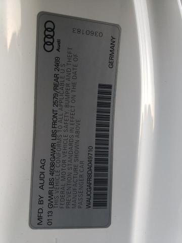 WAUCGAFR8DA049710 - 2013 AUDI S5 PREMIUM PLUS თეთრი ფოტო 12