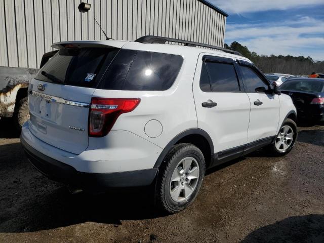 1FM5K7B81EGC35058 - 2014 FORD EXPLORER WHITE photo 3