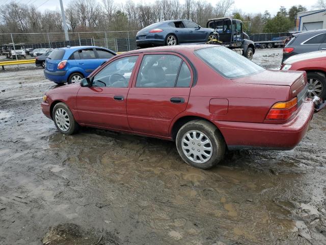 JT2AE04E4P0048230 - 1993 TOYOTA COROLLA RED photo 2