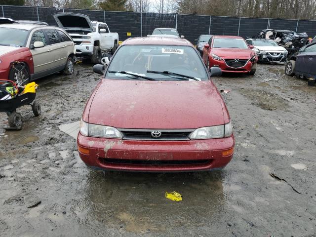 JT2AE04E4P0048230 - 1993 TOYOTA COROLLA RED photo 5