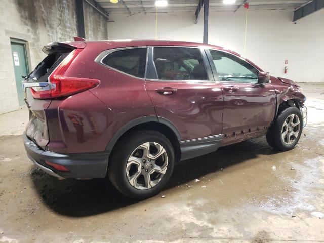 2HKRW2H51KH623439 - 2019 HONDA CR-V EX BURGUNDY photo 3