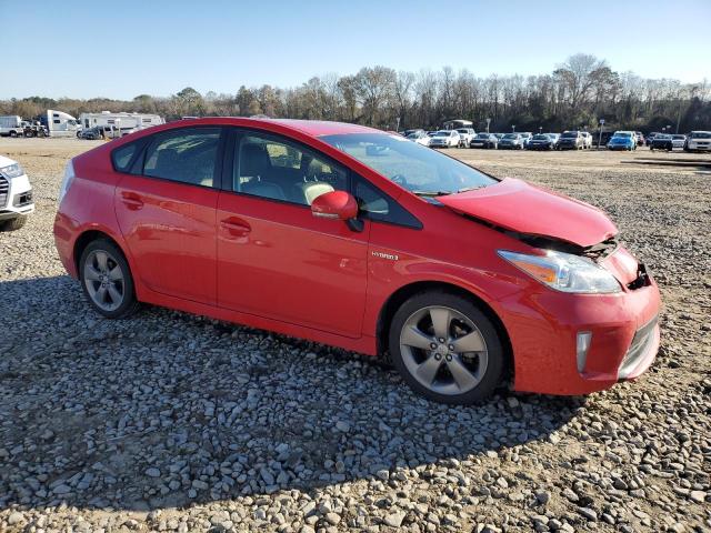 JTDKN3DU5F0412898 - 2015 TOYOTA PRIUS RED photo 4