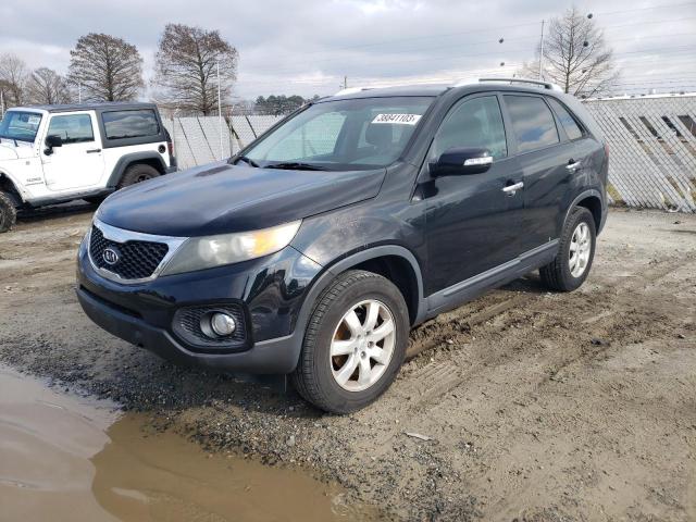 5XYKT3A12BG102860 - 2011 KIA SORENTO BASE BLACK photo 1