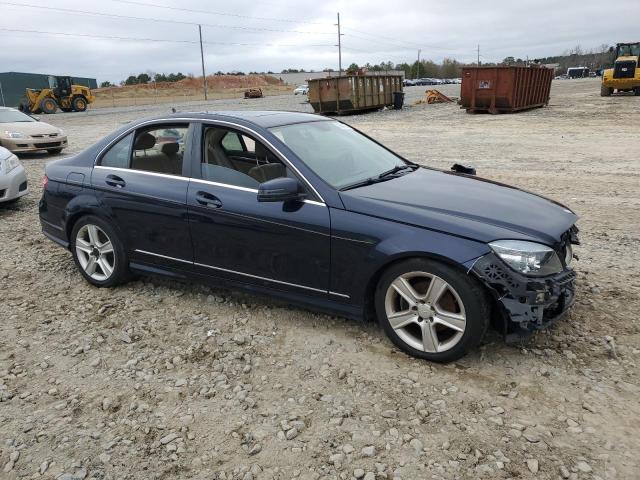 WDDGF5EB6BR184806 - 2011 MERCEDES-BENZ C 300 BLUE photo 4