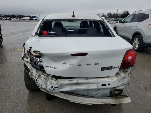 1C3CDZCB8DN621955 - 2013 DODGE AVENGER SXT WHITE photo 6