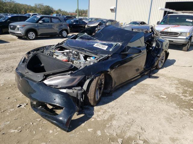 5YJSA1E23JF248932 - 2018 TESLA MODEL S Սև լուսանկար 1