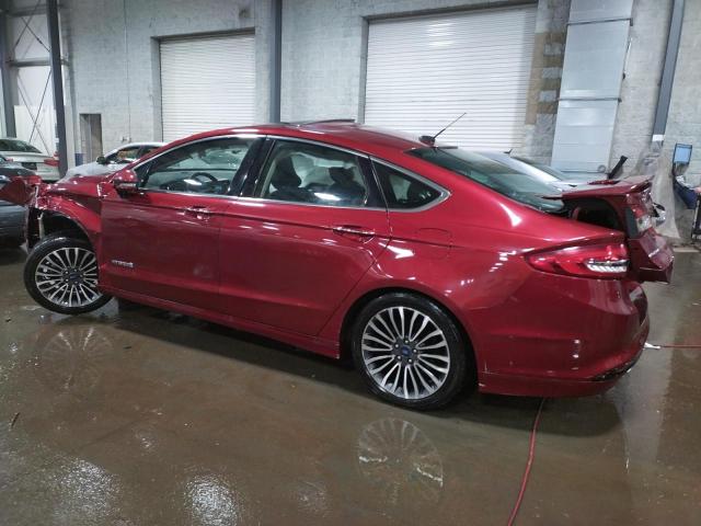 3FA6P0RU1JR147351 - 2018 FORD FUSION TITANIUM/PLATINUM HEV RED photo 2