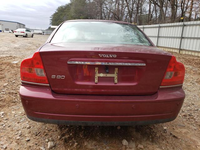 YV1TS592251414644 - 2005 VOLVO S80 2.5T MAROON photo 6