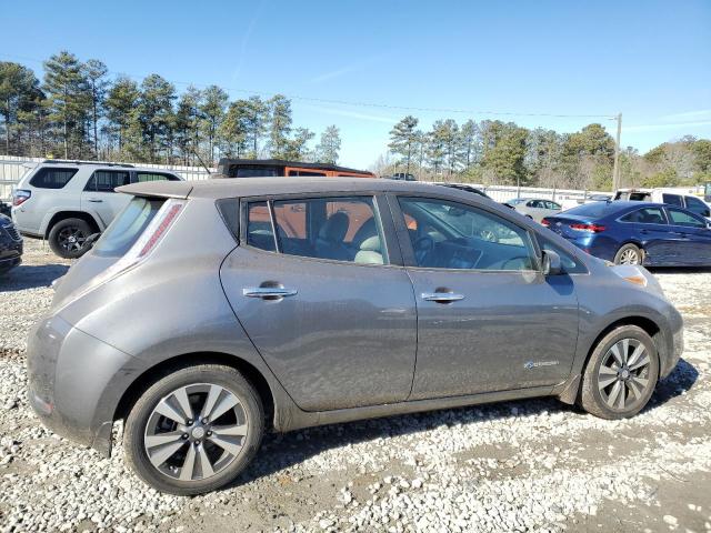 1N4AZ0CP1FC332951 - 2015 NISSAN LEAF S GRAY photo 3