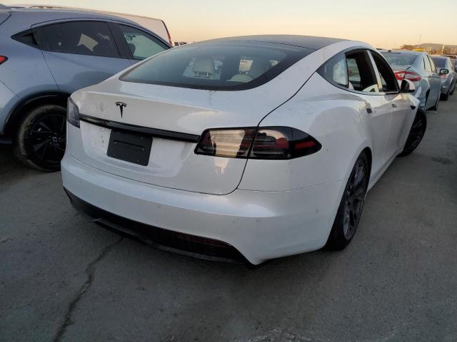 5YJSA1E51NF475505 - 2022 TESLA MODEL S WHITE photo 3