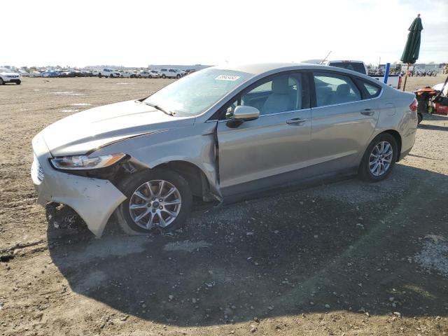 3FA6P0G79FR182627 - 2015 FORD FUSION S TAN photo 1