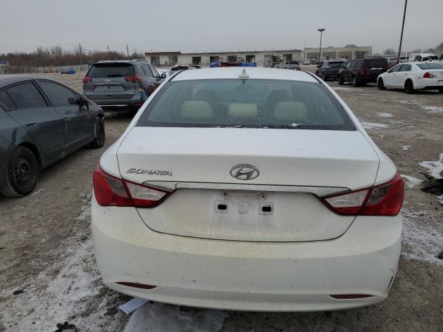 5NPEB4AC0DH603359 - 2013 HYUNDAI SONATA GLS WHITE photo 6