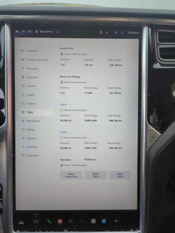 5YJSA1E28HF210641 - 2017 TESLA MODEL S SILVER photo 8