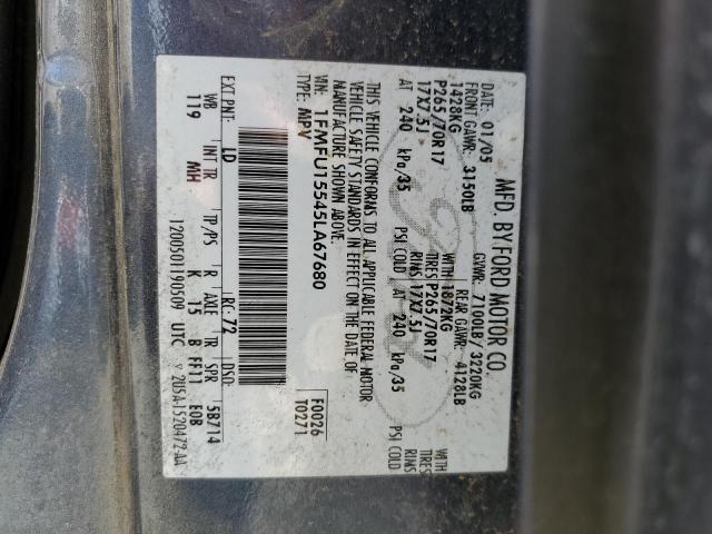 1FMFU15545LA67680 - 2005 FORD EXPEDITION XLT BLUE photo 13