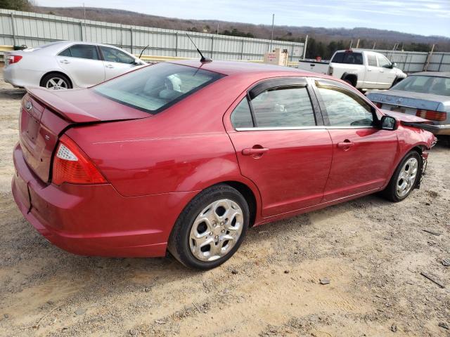 3FAHP0HA4BR266030 - 2011 FORD FUSION SE RED photo 3