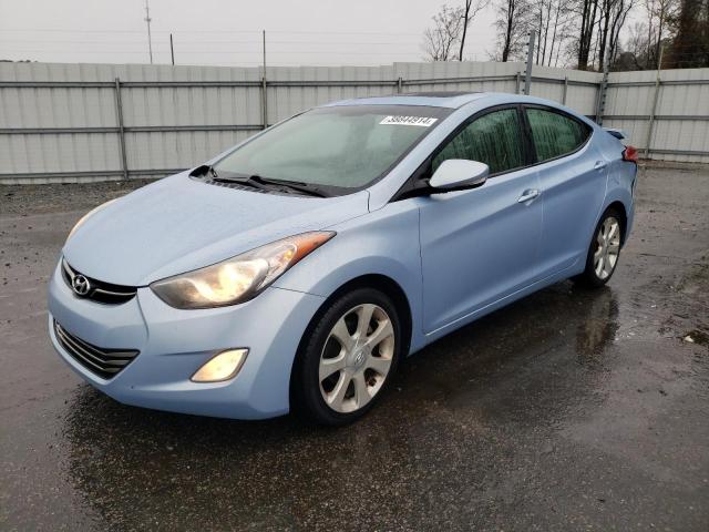 KMHDH4AE8CU268976 - 2012 HYUNDAI ELANTRA GLS BLUE photo 1