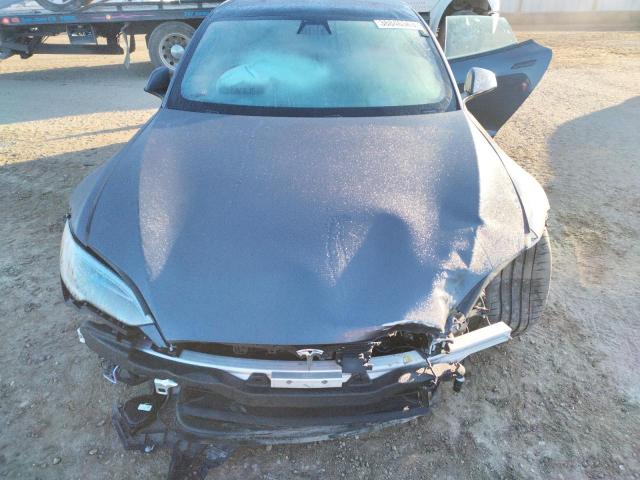 5YJSA1E50NF489671 - 2022 TESLA MODEL S Մոխրագույն լուսանկար 12