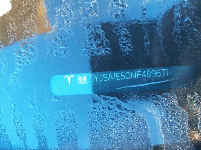 5YJSA1E50NF489671 - 2022 TESLA MODEL S Մոխրագույն լուսանկար 14