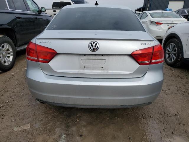 1VWBN7A35DC071028 - 2013 VOLKSWAGEN PASSAT SE SILVER photo 6