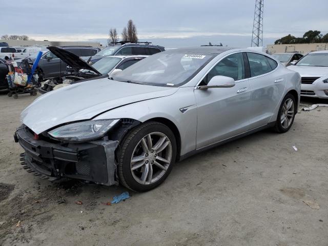 5YJSA1H17EFP60783 - 2014 TESLA MODEL S ვერცხლისფერი ფოტო 1