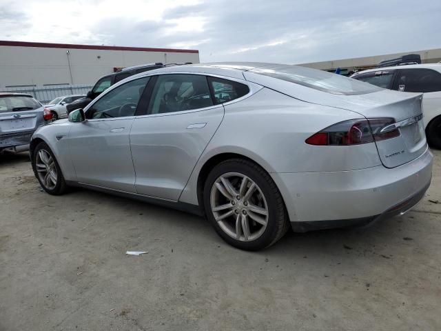 5YJSA1H17EFP60783 - 2014 TESLA MODEL S SILVER photo 2