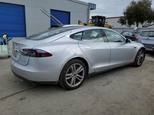 5YJSA1H17EFP60783 - 2014 TESLA MODEL S SILVER photo 3