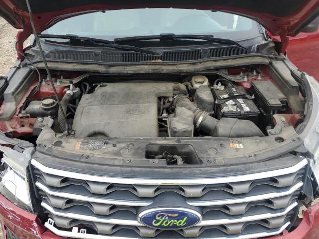 1FM5K7B81GGC82478 - 2016 FORD EXPLORER RED photo 12