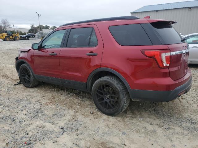 1FM5K7B81GGC82478 - 2016 FORD EXPLORER RED photo 2