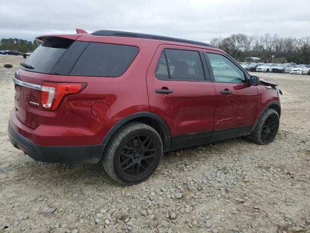 1FM5K7B81GGC82478 - 2016 FORD EXPLORER RED photo 3