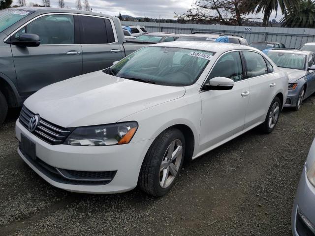 1VWBP7A34DC075534 - 2013 VOLKSWAGEN PASSAT SE WHITE photo 1