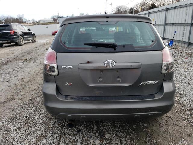 2T1KR30E36C557995 - 2006 TOYOTA COROLLA MA XR GRAY photo 6