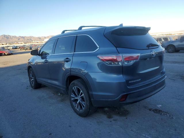 5TDKKRFH1GS500289 - 2016 TOYOTA HIGHLANDER XLE ლურჯი ფოტო 2