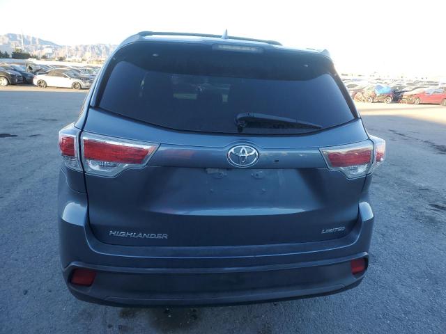 5TDKKRFH1GS500289 - 2016 TOYOTA HIGHLANDER XLE BLUE photo 6