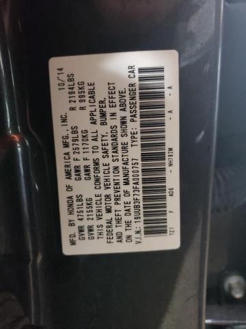 19UUB3F73FA000757 - 2015 ACURA TLX ADVANCE GRAY photo 12