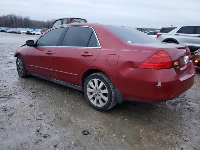 1HGCM66427A042920 - 2007 HONDA ACCORD SE RED photo 2