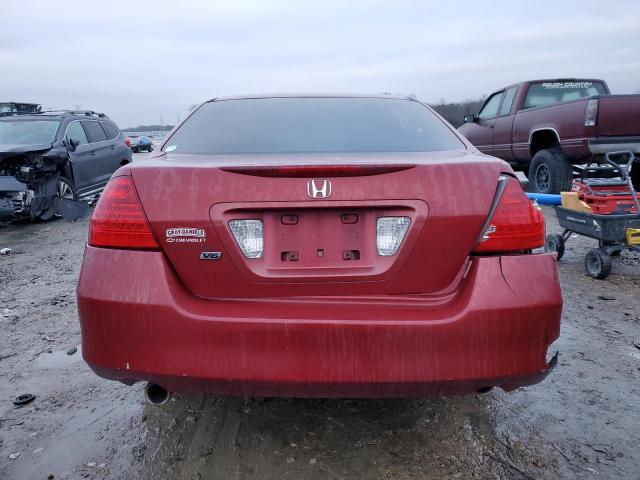 1HGCM66427A042920 - 2007 HONDA ACCORD SE RED photo 6