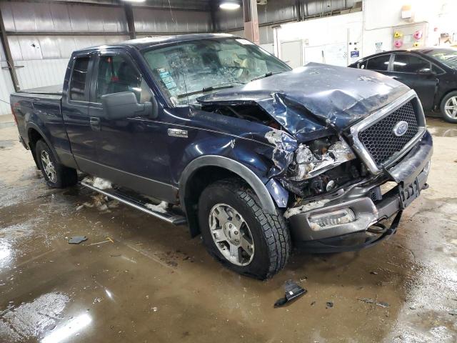 1FTPX14525NA56618 - 2005 FORD F150 BLUE photo 4