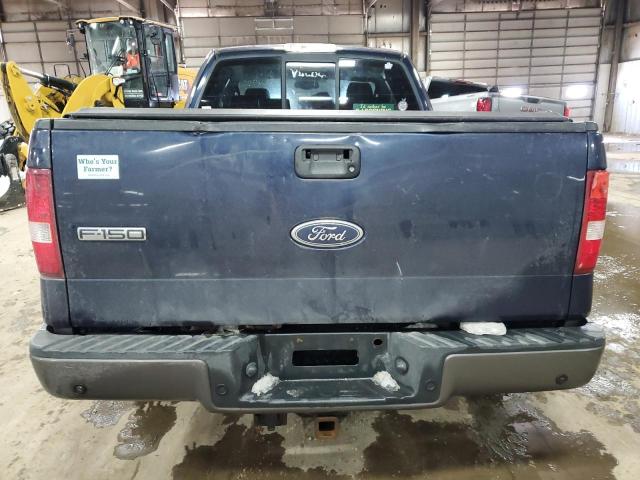 1FTPX14525NA56618 - 2005 FORD F150 BLUE photo 6