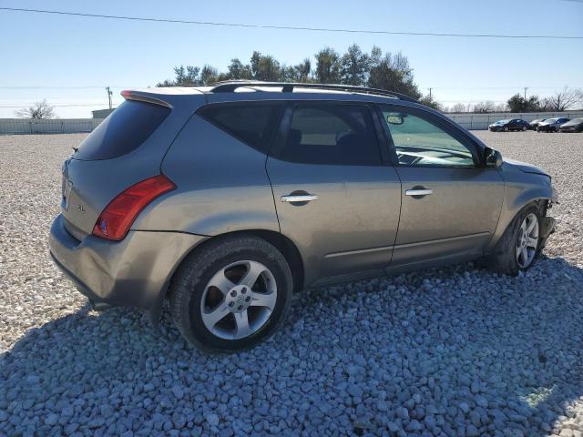 JN8AZ08T74W218422 - 2004 NISSAN MURANO SL SILVER photo 3