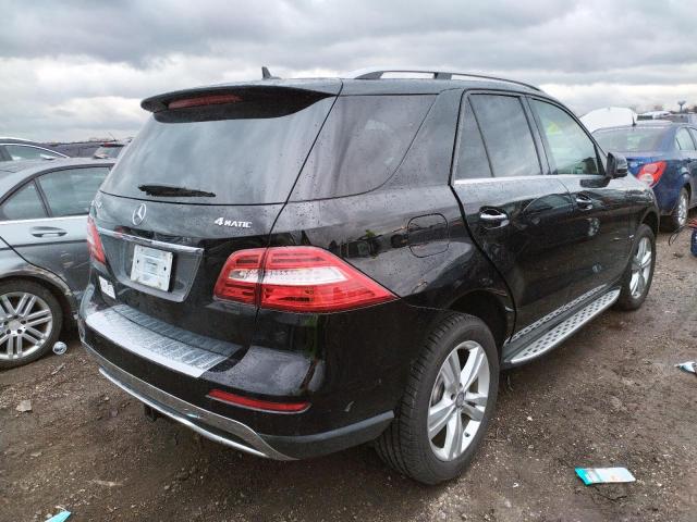4JGDA5HB5CA046242 - 2012 MERCEDES-BENZ ML 350 4MATIC BLACK photo 4