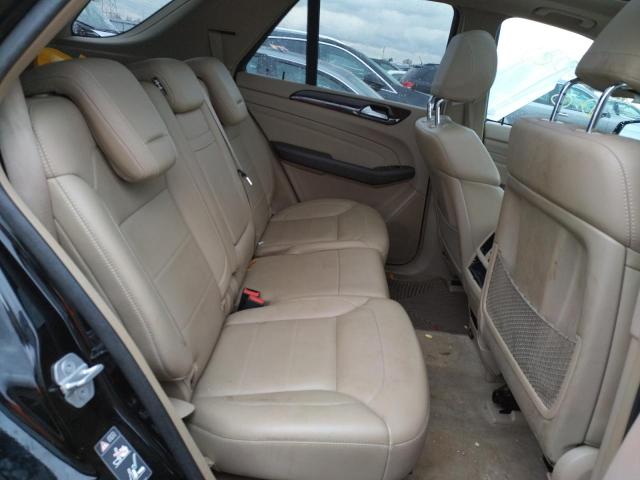 4JGDA5HB5CA046242 - 2012 MERCEDES-BENZ ML 350 4MATIC BLACK photo 6