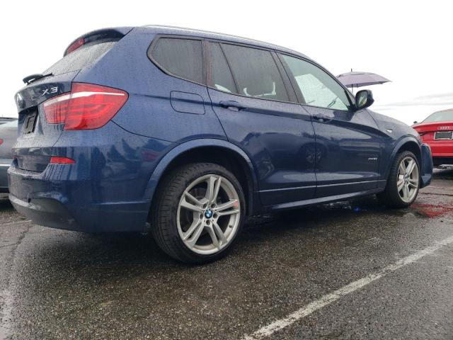 5UXWX9C55E0D18500 - 2014 BMW X3 XDRIVE28I BLUE photo 3