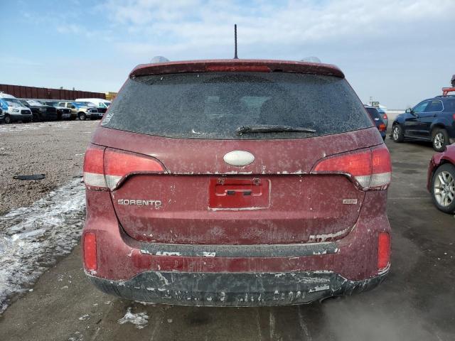 5XYKTDA69EG549594 - 2014 KIA SORENTO LX RED photo 6