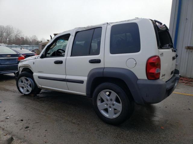 1J4GL48K64W259320 - 2004 JEEP LIBERTY SPORT WHITE photo 2