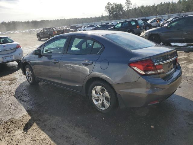 2HGFB2F57FH559599 - 2015 HONDA CIVIC LX GRAY photo 2