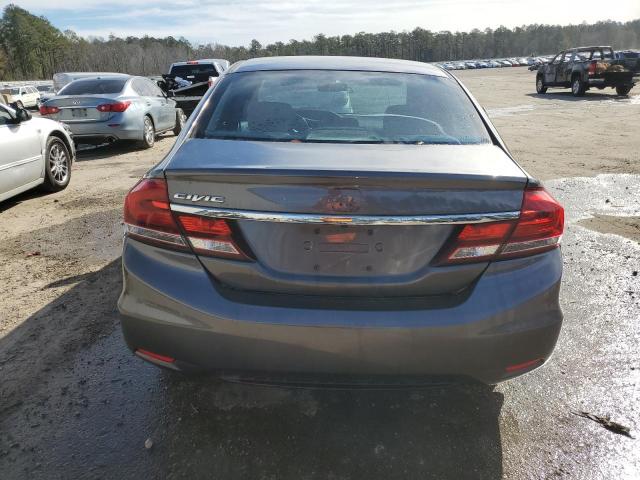 2HGFB2F57FH559599 - 2015 HONDA CIVIC LX GRAY photo 6