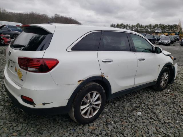 5XYPGDA38KG560162 - 2019 KIA SORENTO L WHITE photo 3