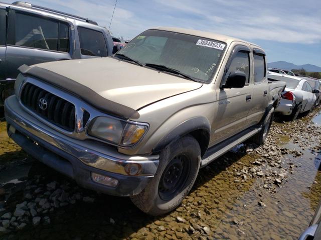 5TEGN92N24Z390523 - 2004 TOYOTA TACOMA DOUBLE CAB PRERUNNER GOLD photo 1